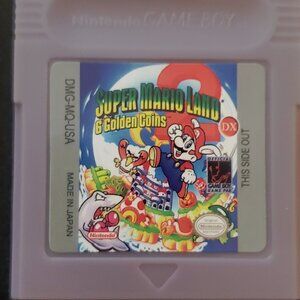Super Mario Land 2, 6 Golden Coins DX GBC Video Game Gameboy Color